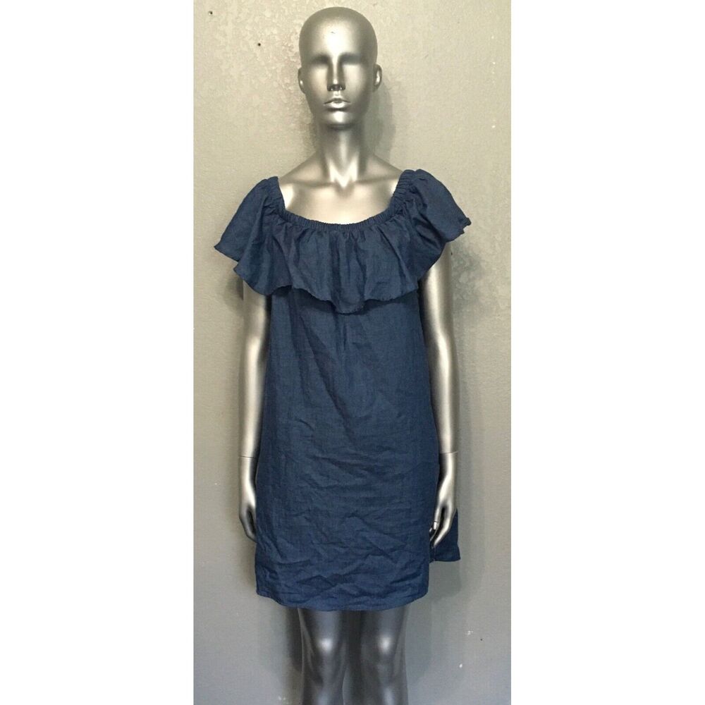 Women's Off-Shoulder Ruffle Dress Large - Picture 1 of 10